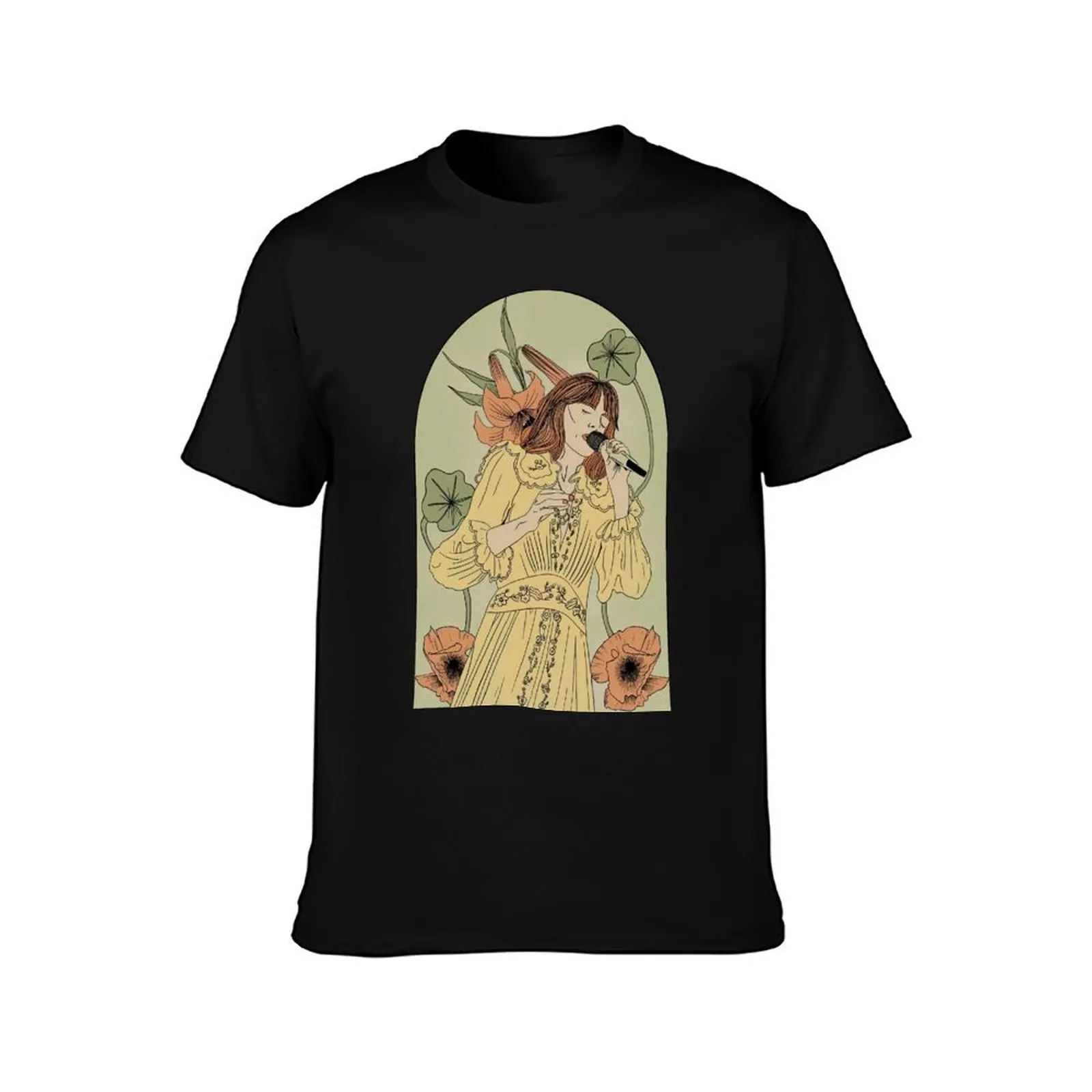 Florence Welch Florence And The Machine Art T-Shirt Basic All Season Solid T-Shirt