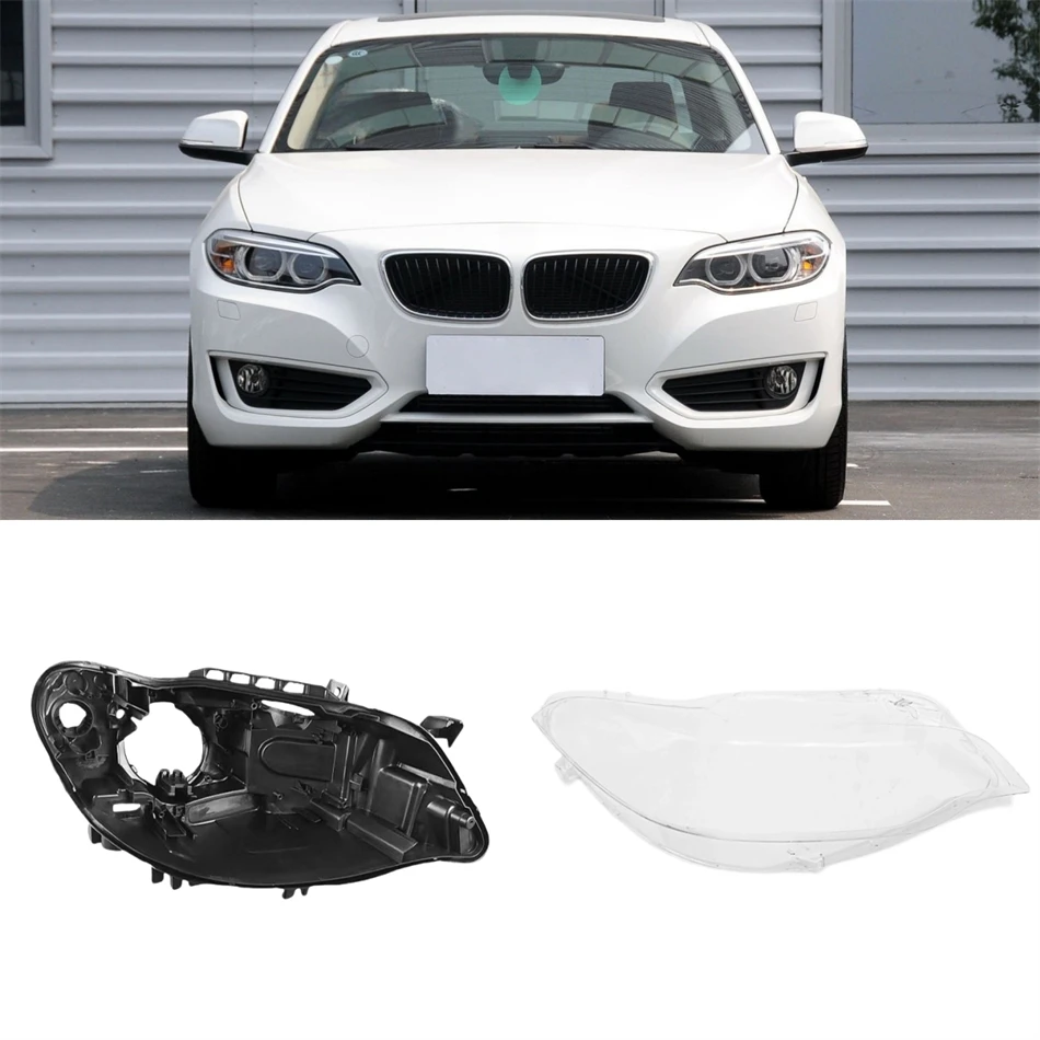 

For BMW F22 M2 2 Series Coupe 2014 2015 2016 2017 2018 2019 2020 Car Gadgets Base Head Lamp Shell Rear Shell Headlight Lens