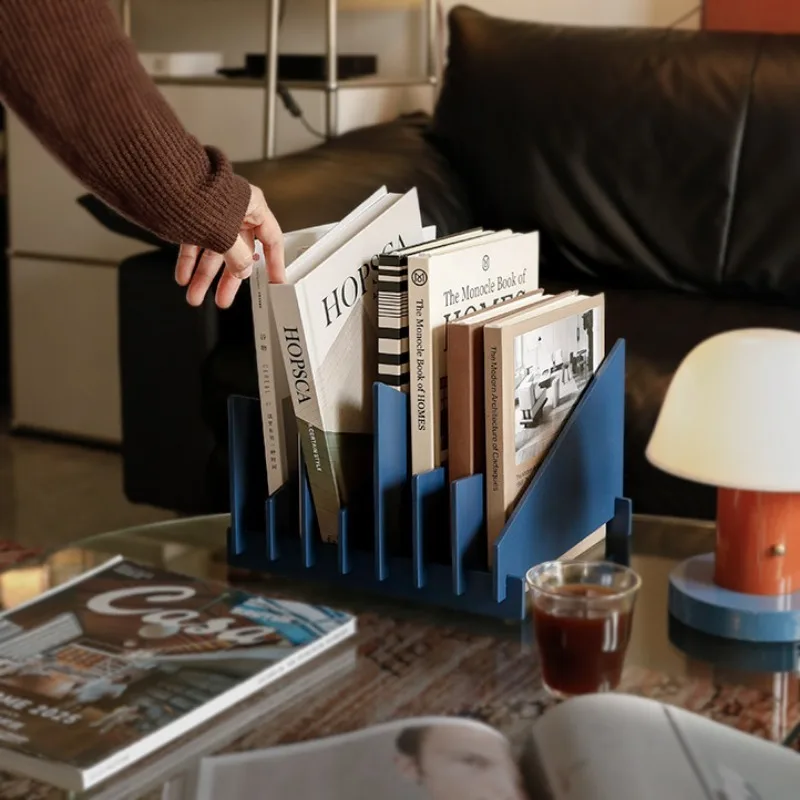 

Multipurpose Desktop CD Storage Office Desk File Holder Space-Saving Students Bookshelf Modern Study Stationery Document Rack