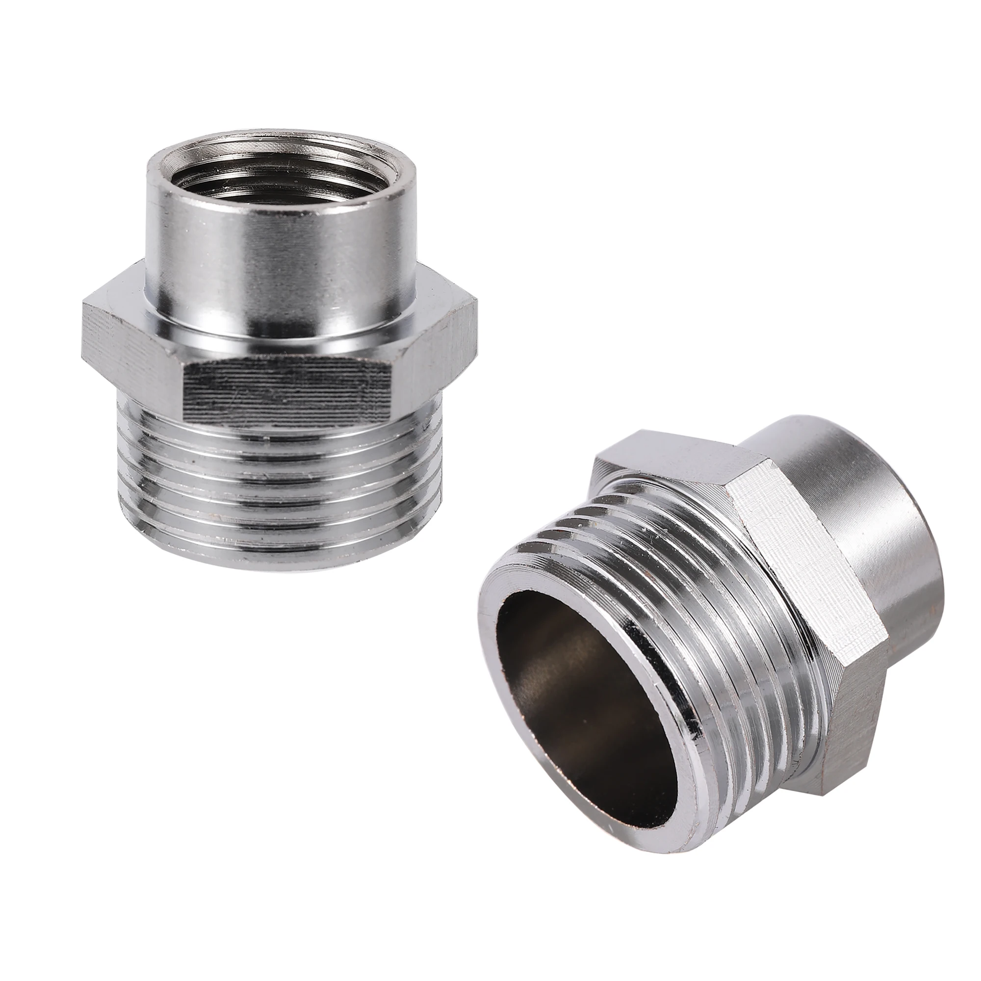 

M18 to 1/2" 3/4" Male Thread Fitting Fits 18mm Faucet Adapter Hose Fitting Water Tank Pipe Fittings Water Pump Relief Fitting