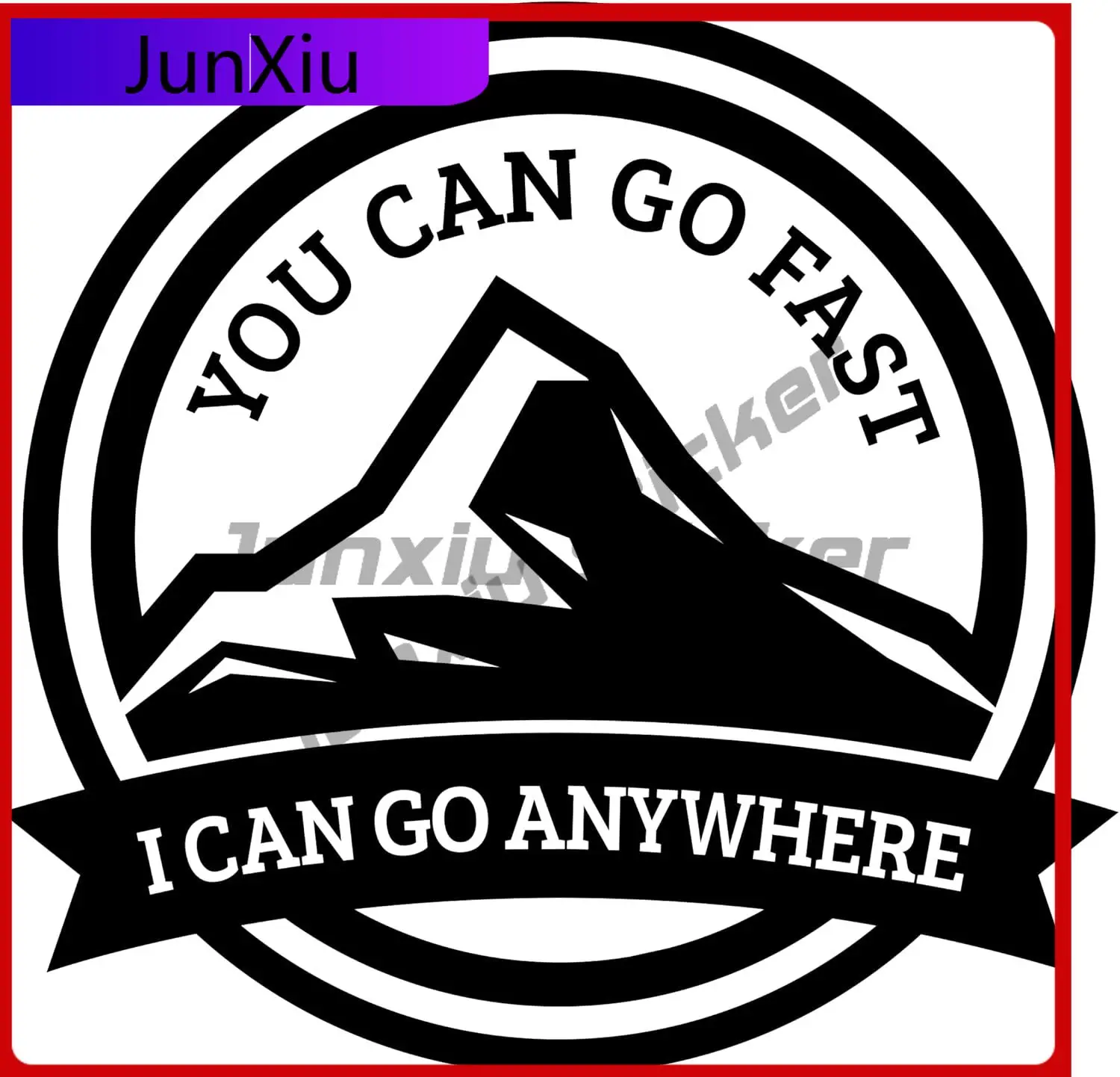 

You Can Go Fast Unique Car Truck Boat Boat Waterproof Vinyl Decal Accessory Aesthetic Funny Trendy Retro Vintage Trendy