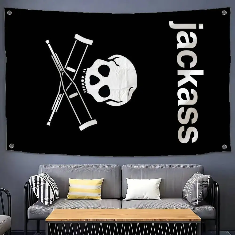 Jackass Best and Last J-Jackass Flags Wall Hanging Tapestry Outdoor Garage Room Decorative Flag Background Blanket