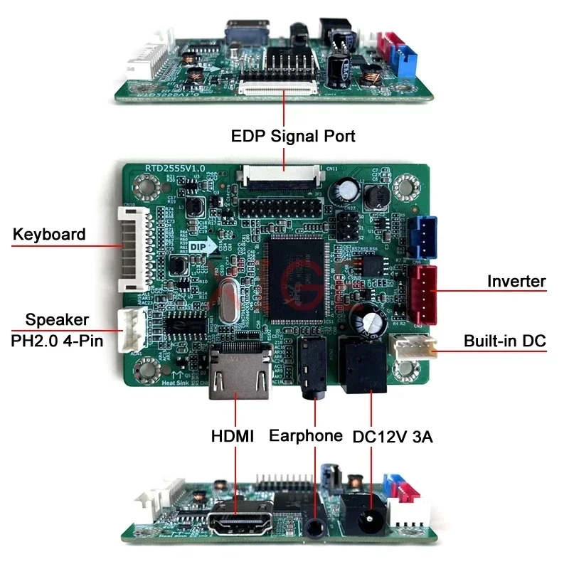 For LQ133M1JW02 LQ133M1JW21 Compatible-HDMI 1920x1080 LED Monitor 30-Pin EDP 13.3