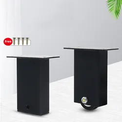 1Pcs Removable Table Feet Metal Sofa Feet With WheelsTV Cabinet Support Legs Bathroom Cabinet Feet Furniture Sofa Accessories