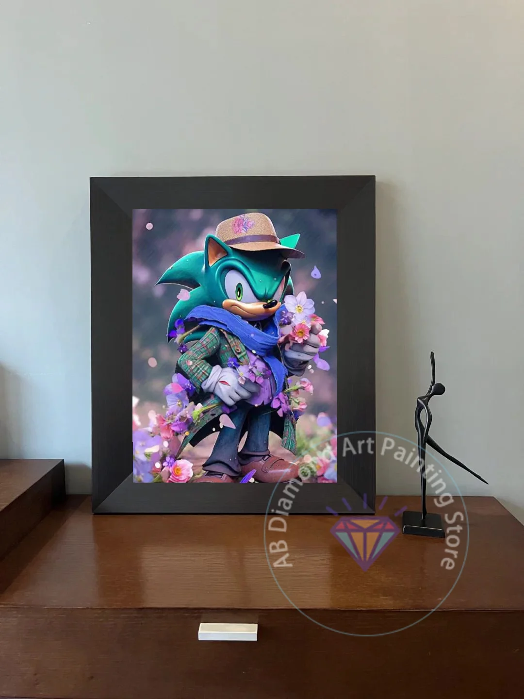 Disney Handsome Sonic AB Diamond Painting Kit Embroidery Color Oil Painting Handcrafted Mosaic art home decor gift for children