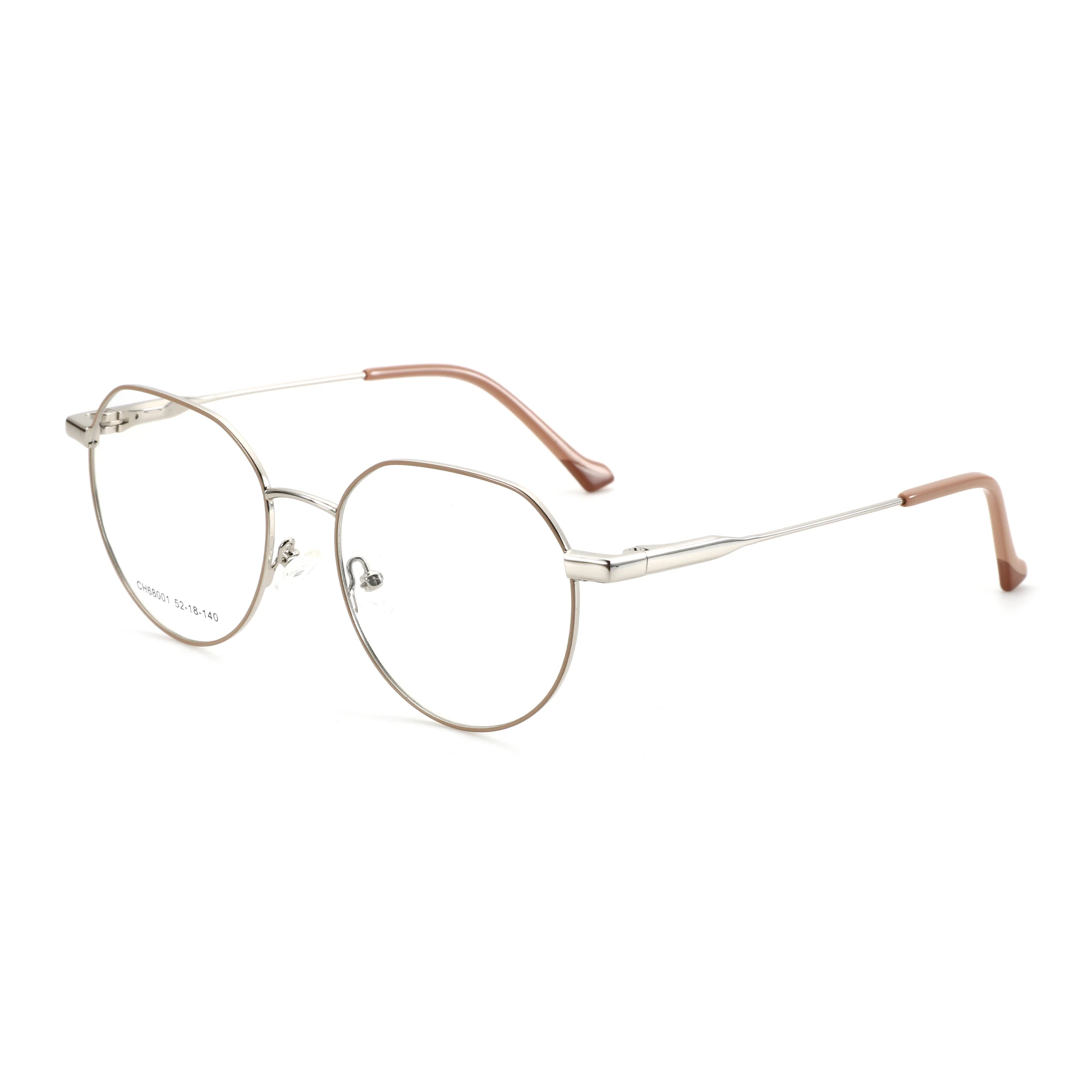 

BLUEMOKY Alloy Eyeglasses Frames Women's Metal Round Glasses 2025 New Lady's Full Rim Eyewear CH68001