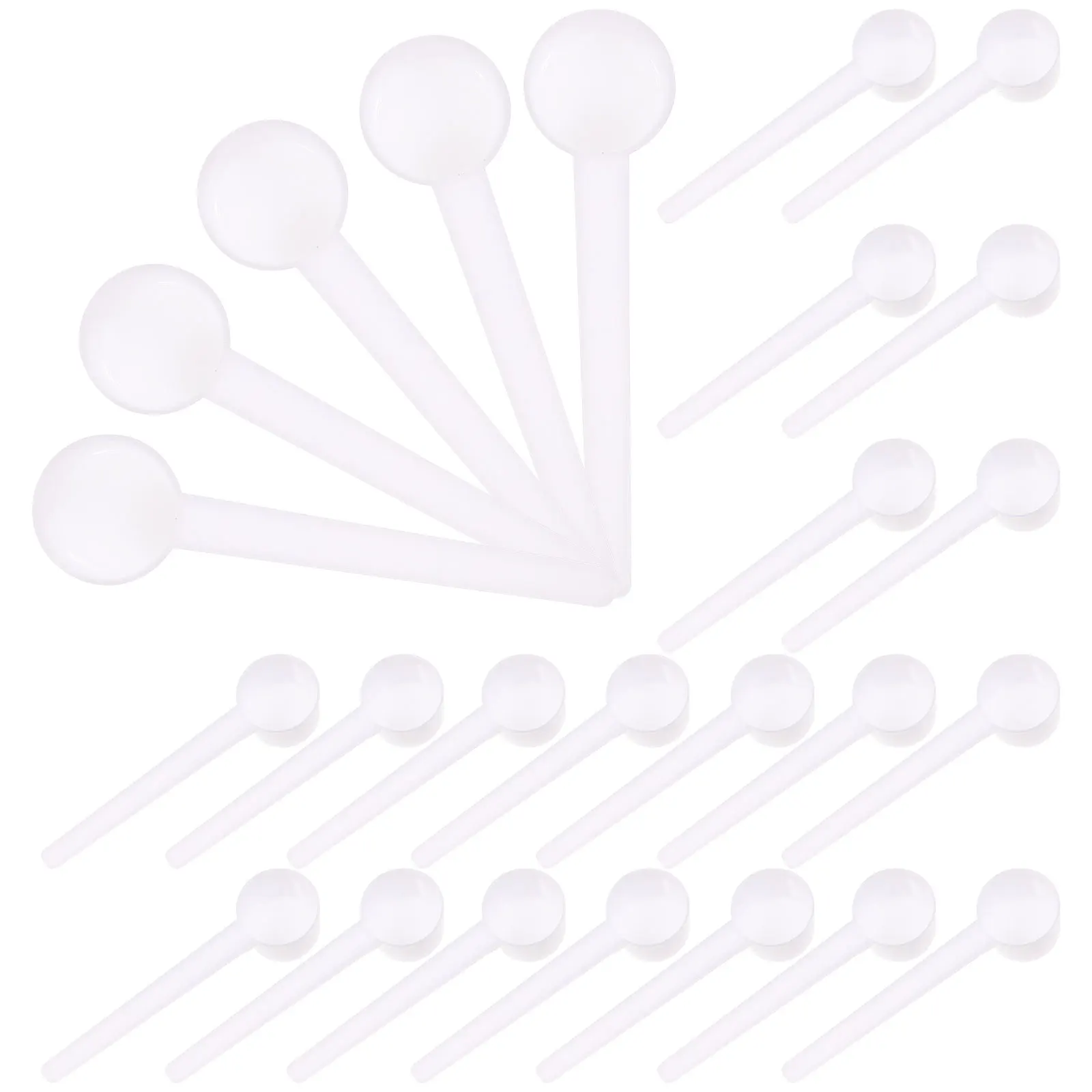 

100 Pcs Milk Measuring Food Grade Plastic Corrosion Resistant High Temperature Kitchen Tool Teaching