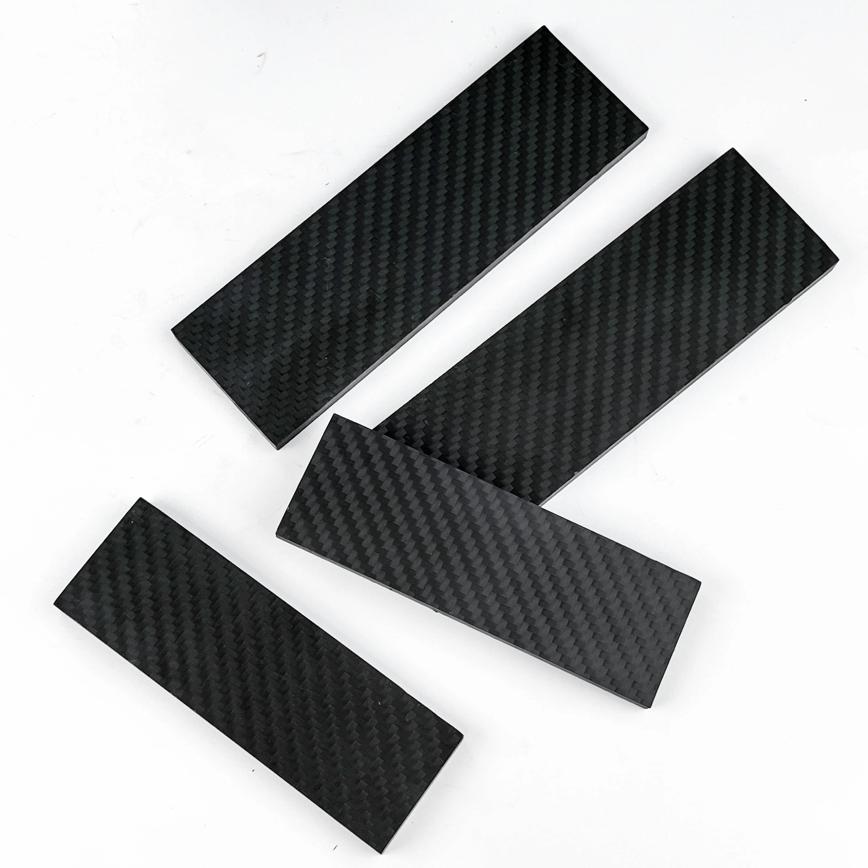 1PC Durable DIY Knifemaking Carbon Fiber Grip Scales Blanks 4 Dimension 160x50 & 120x40mm Thickness 6mm 8mm Handle Patches
