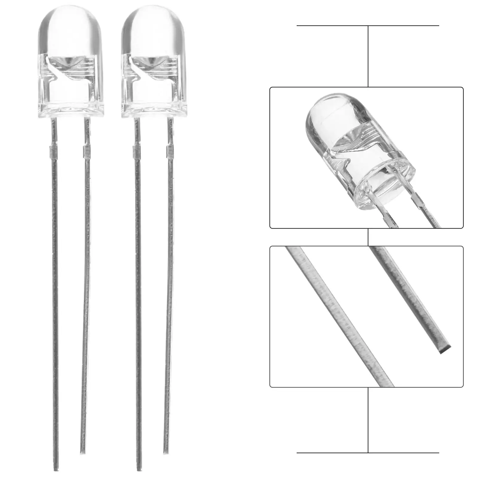 10mm LED 10mm UV LED 400nm UV LED Jasna dioda UV LED 405nm UV LED