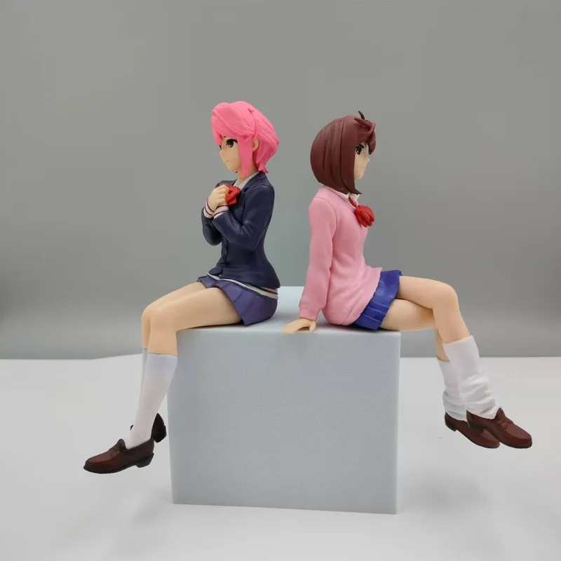 Anime dan da dan ayase momo 15cm figura-boneca humanóide proporcional feminina segurando flores ornamento pvc modelo colecionável brinquedo