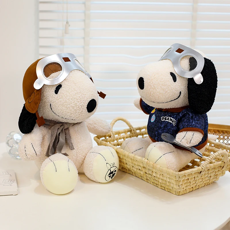 

Новая 35-70 см кукла Snoopy Peanut Comics 75th Anniversary, аниме-фигурка, плюшевая игрушка, кукла на заказ, коллекционный орнамент, подарок на день рождения