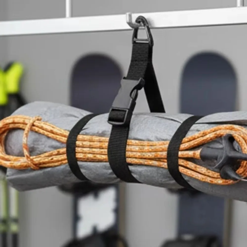 45cm Extension Cord Organizer Heavy-Duty 3-Axis Buckle Cord Holder Nylon Adjustable Cable Management Storage Strap