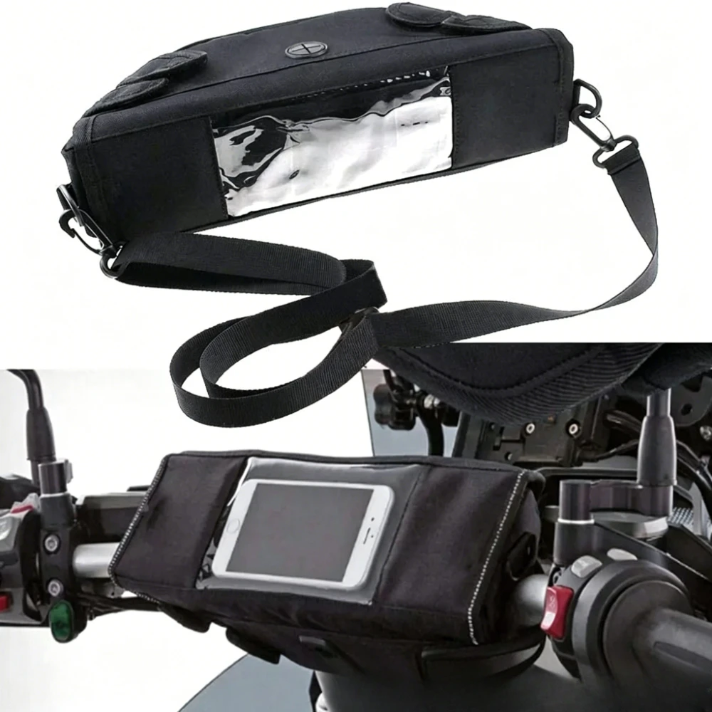 

Universal Motorcycle Handlebar Bag with Touchscreen Phone Storage Bag Navigation Bag For CFMOTO 450MT MT450 2023 2024 2025 2026