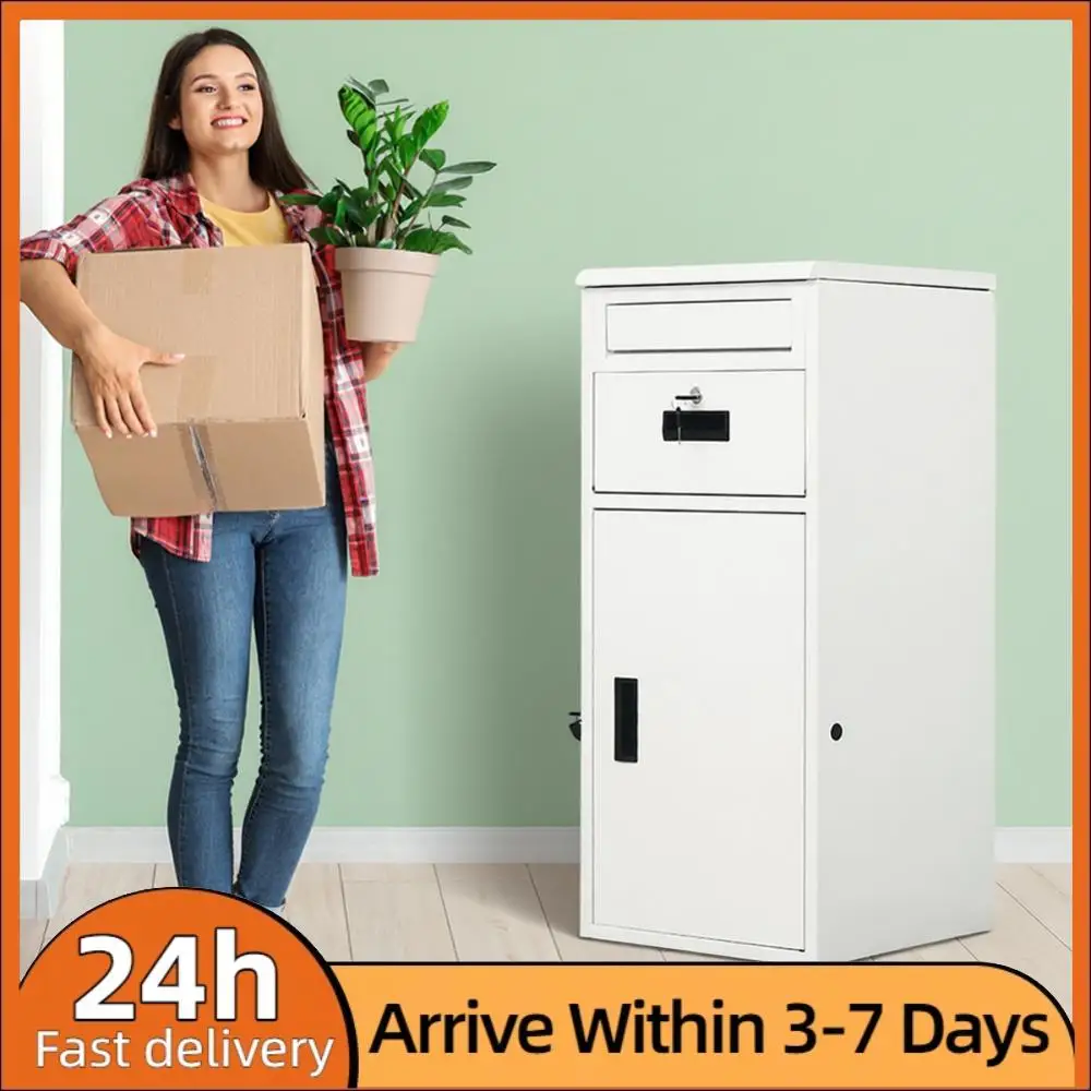 

Outdoor Storage Box with Lockable Secure Outdoor Package Delivery Rustproof Package Drop Container for Secure Package Deliveries