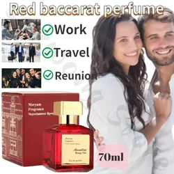 70ml Red Baccarat Body Fragrance Fresh Long-lasting Fragrance Covering Rose Oud Agarwood High-Quality Brand Body Deodorant