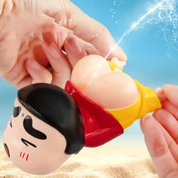 Cartoon Spraying Crayon Shin Chan Press Water Gun Cartoon Children's Toy Tricky Little Water Gun Play Beach Toy Birthday Gift