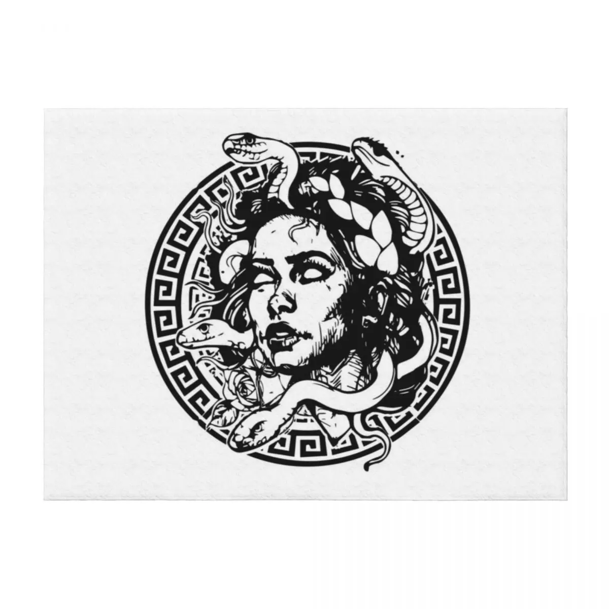 

medusa (black) Throw Blanket Large heavy to sleep Decorative Sofas Beautifuls Blankets