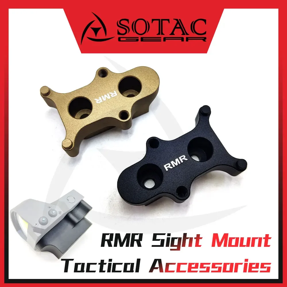 

SOTAC GEAR RMR SRO Red Dot Sight Mount Adapter for Hunting Tactical Scope RMR Mounting Base Accessories Fit 20mm Rail
