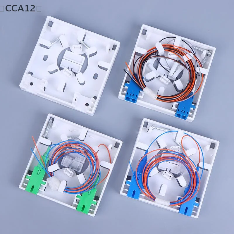 86 Information Panels Fiber Optical Terminal Junction Box Fiber Optic Splice Box SC Adapter LC Adapter 2 Core Fiber Combination