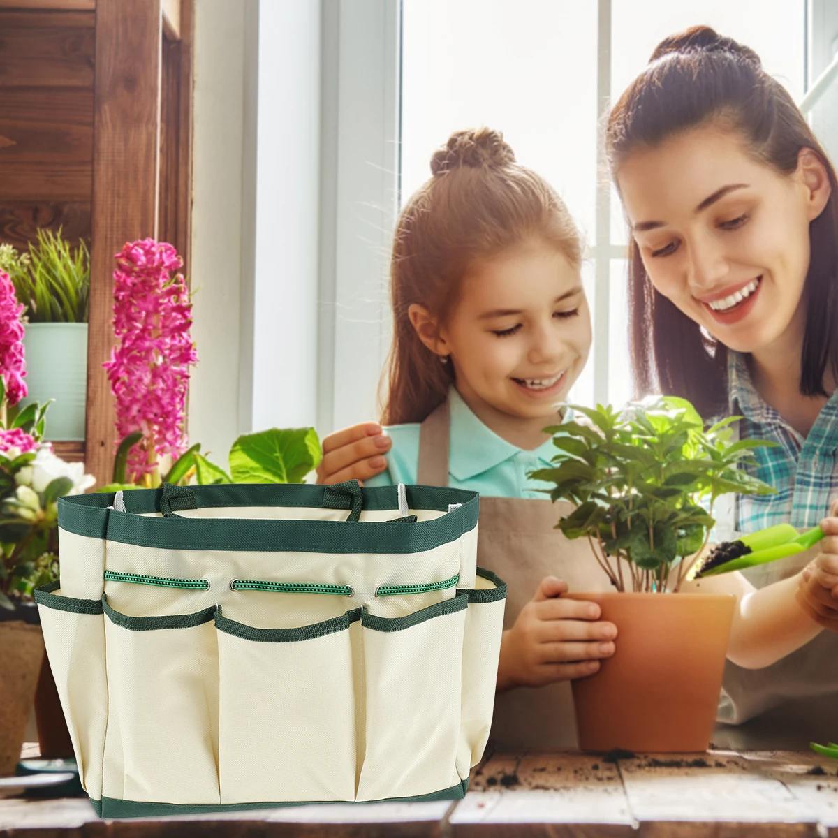 Multi-Purpose Tool Bag High Quality Professional Multi Pocket Garden Tool Bag 600D Oxford for Gardening Yard Lawn Work
