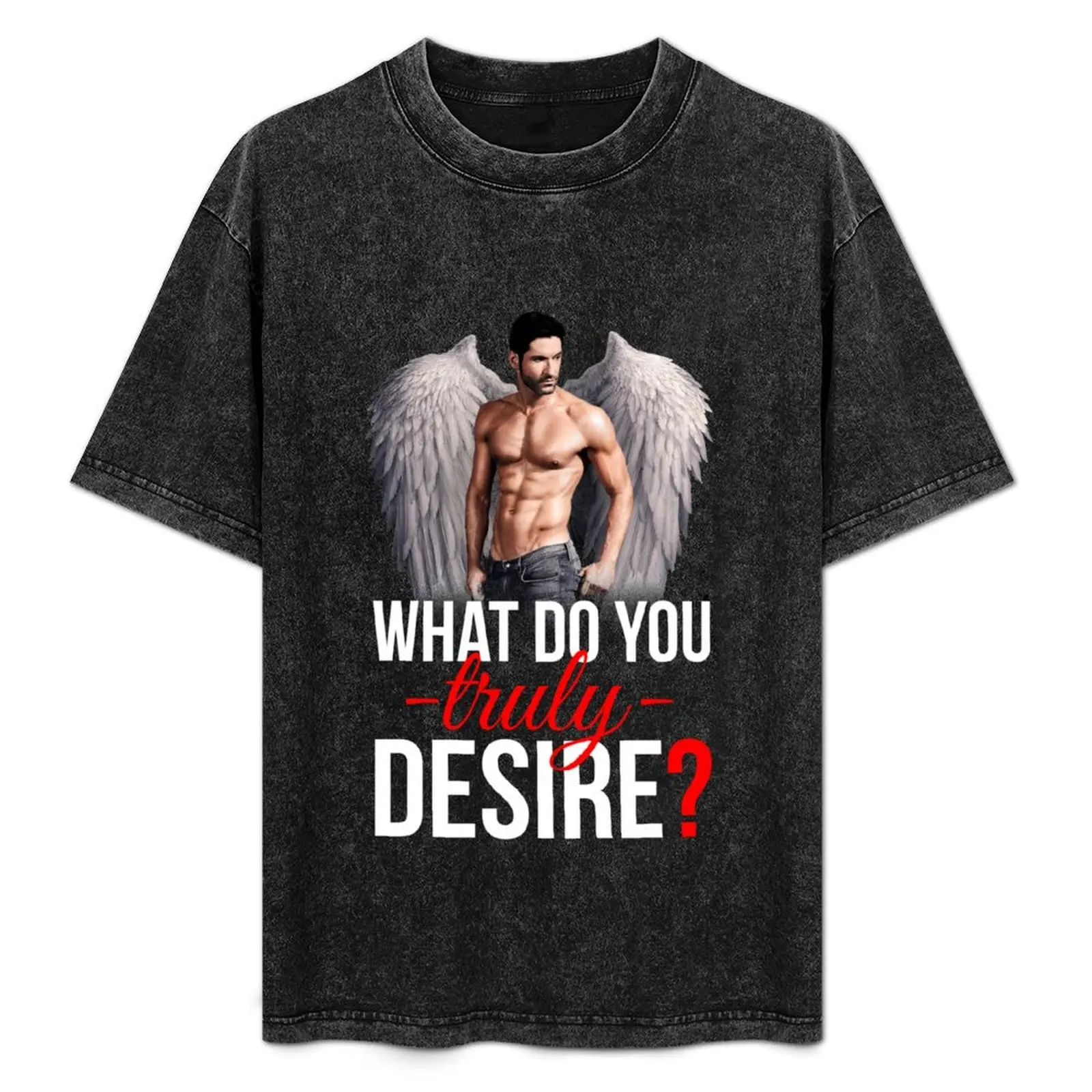 What do you truly desire? T-Shirt Plus Size Short Sleeve T-Shirt