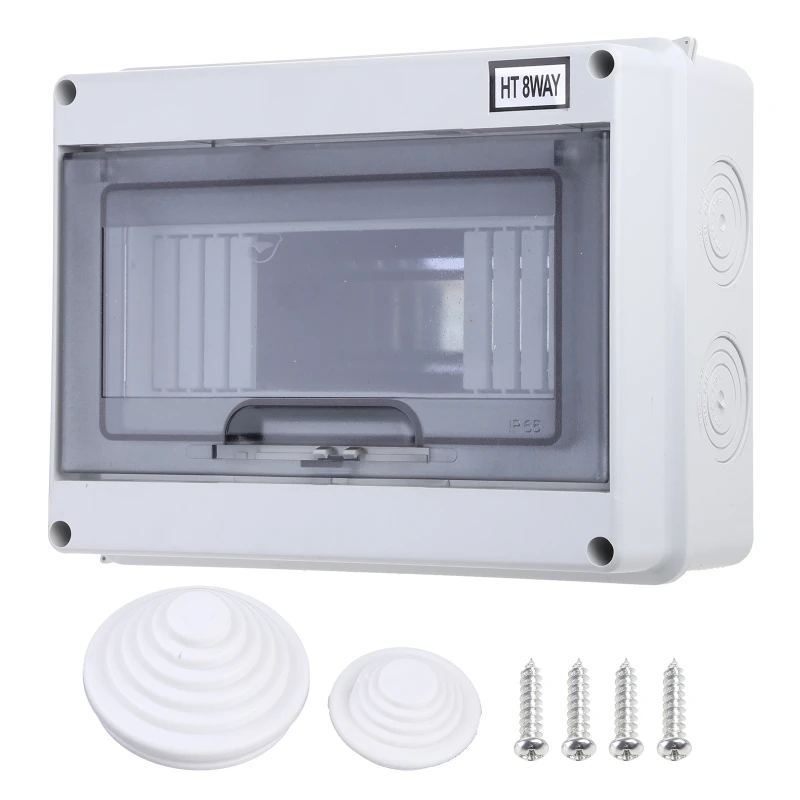 Plastic Verdeelkast voor 5/8/12/15/18/24 Manieren Miniatuur Stroomonderbreker Opbouw Distributie voor Bescherming