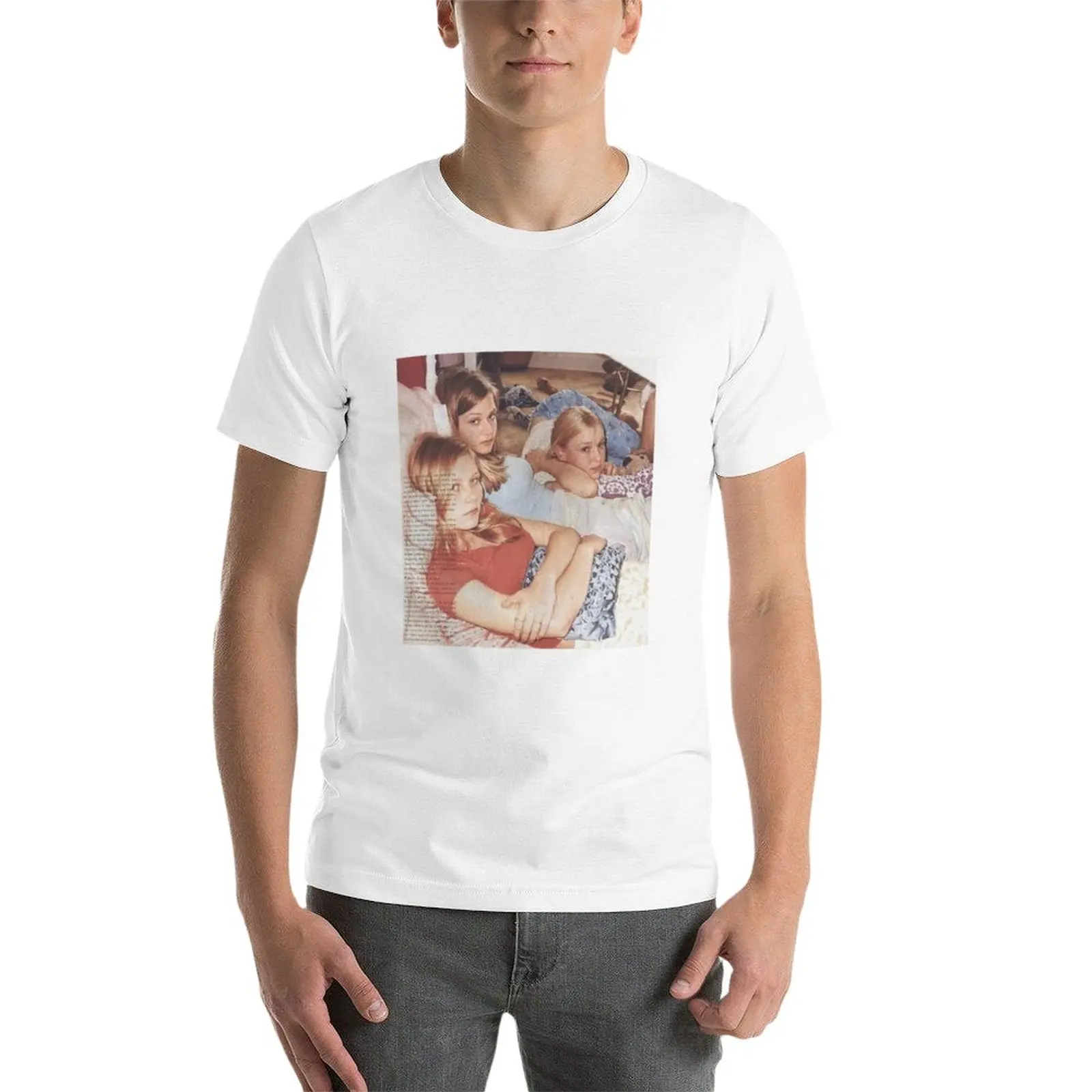 New lisbon sisters T-Shirt summer clothes vintage t shirt aesthetic clothes mens t shirts pack