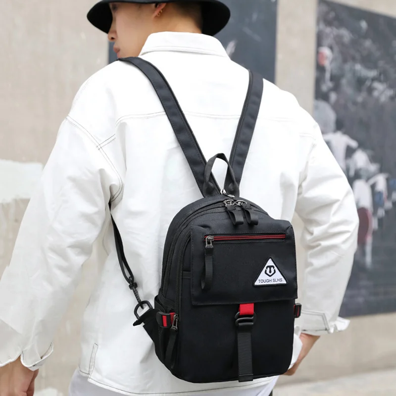 Top Quality Nylon Messenger Bags For Men Fashion Multifunction Chest Pack Casual Travel Crossbody Bag Male Handbags Boy Backpack