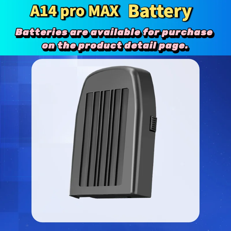 ل Xiaomi A14 برو ماكس 4.3in شاشة LCD RC فرش 8K ثلاثة كاميرا تدفق بصري تجنب عقبة المسافة لتحديد المواقع لعبة طائرة بدون طيار هدية