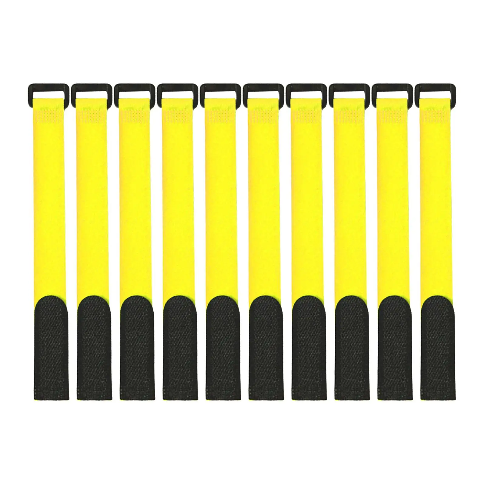 10x Multi-use Fishing Rod Belt Bands Ties Straps w/ Loop Sticker for Fishing