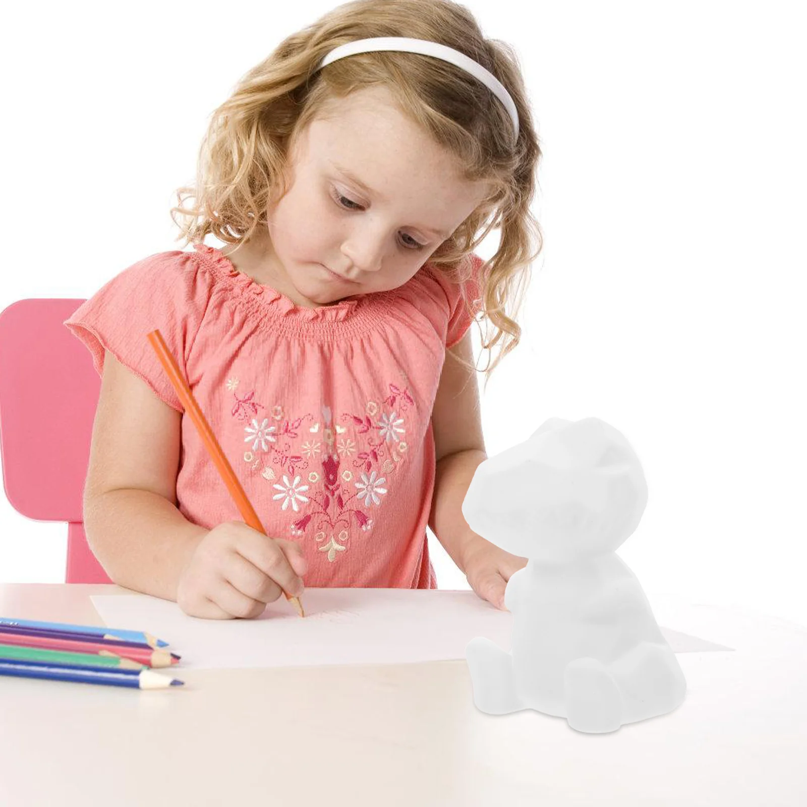 1Set DIY Doodle Dinosaurus Nachtlampje Creatief Schilderen Craft Kit Artistiek Geometrisch Ontwerp Nachtkastje Lamp Decoratief