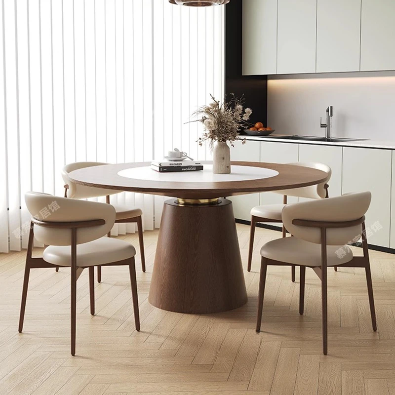 

Nordic Solid Wood Dining Table Modern Creativity Design Kitchen Round Table Living Room Dining Room Furnitur Mesas Redondas FYDT