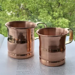 Pure Copper Cup Mug Moscow Mule Milk Beer Cups Handcrafted Drinkware Tableware