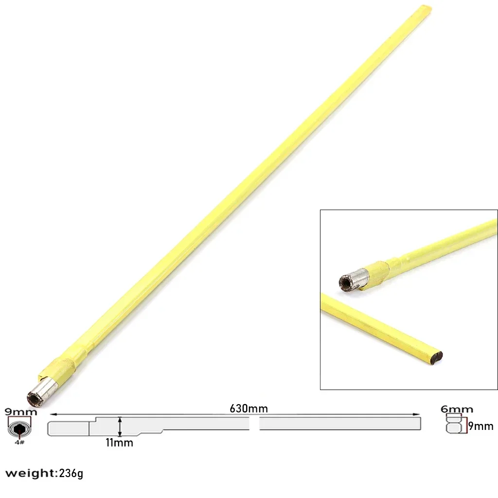 Bass Electric Guitar Parts 630mm/570mm/ 440mm yellow adjustment lever Two Way & Two Course Adjustable Truss Rod