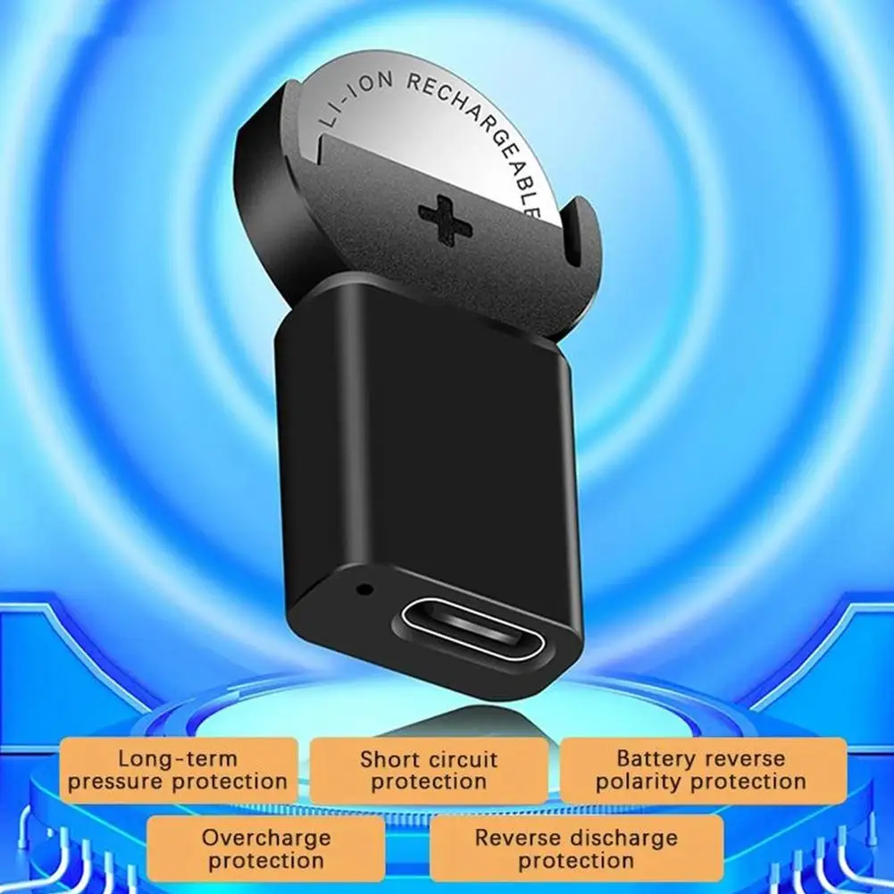 Type-c Lithium Coin Charger Widely Charging for LIR2032,LIR1632,LIR2025,LIR2016,LIR2032H Batteries Long-Lasting