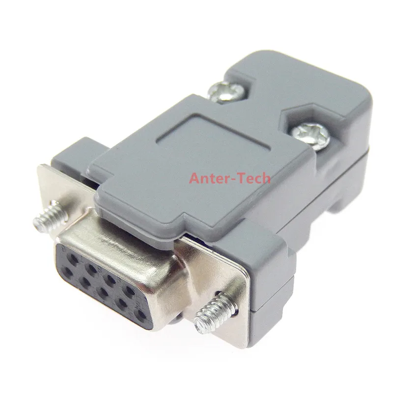 DB-9 DB9 RS232 Male Female Connector with socket D-Sub 9 pin PCB Connector protective shell