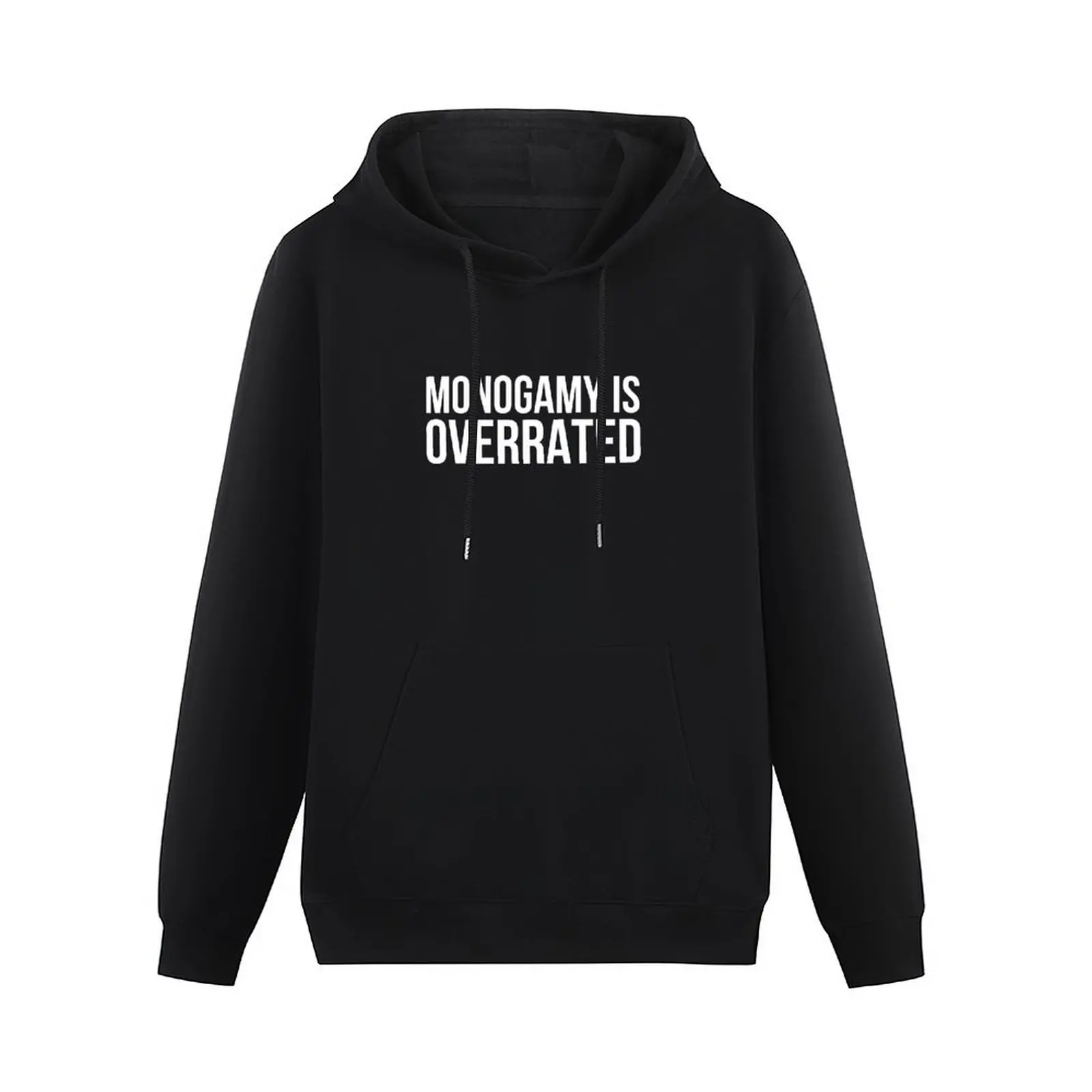 Funny Polyamory S - Monogamy Is Overrated Pullover Hoodie men's sweat-shirt big size hoodie