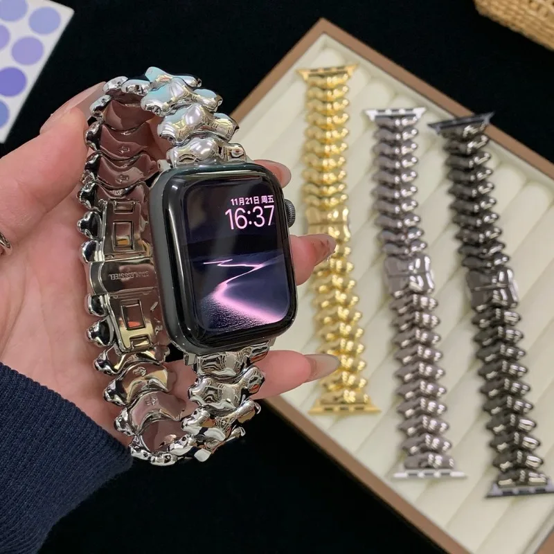 

Stainless Steel Strap For iwatch Series 11 10 46mm 42mm Metal Band For Apple Watch Ultra 3 2 1 49mm 9 8 7 6 SE 5 45MM 44MM 41MM