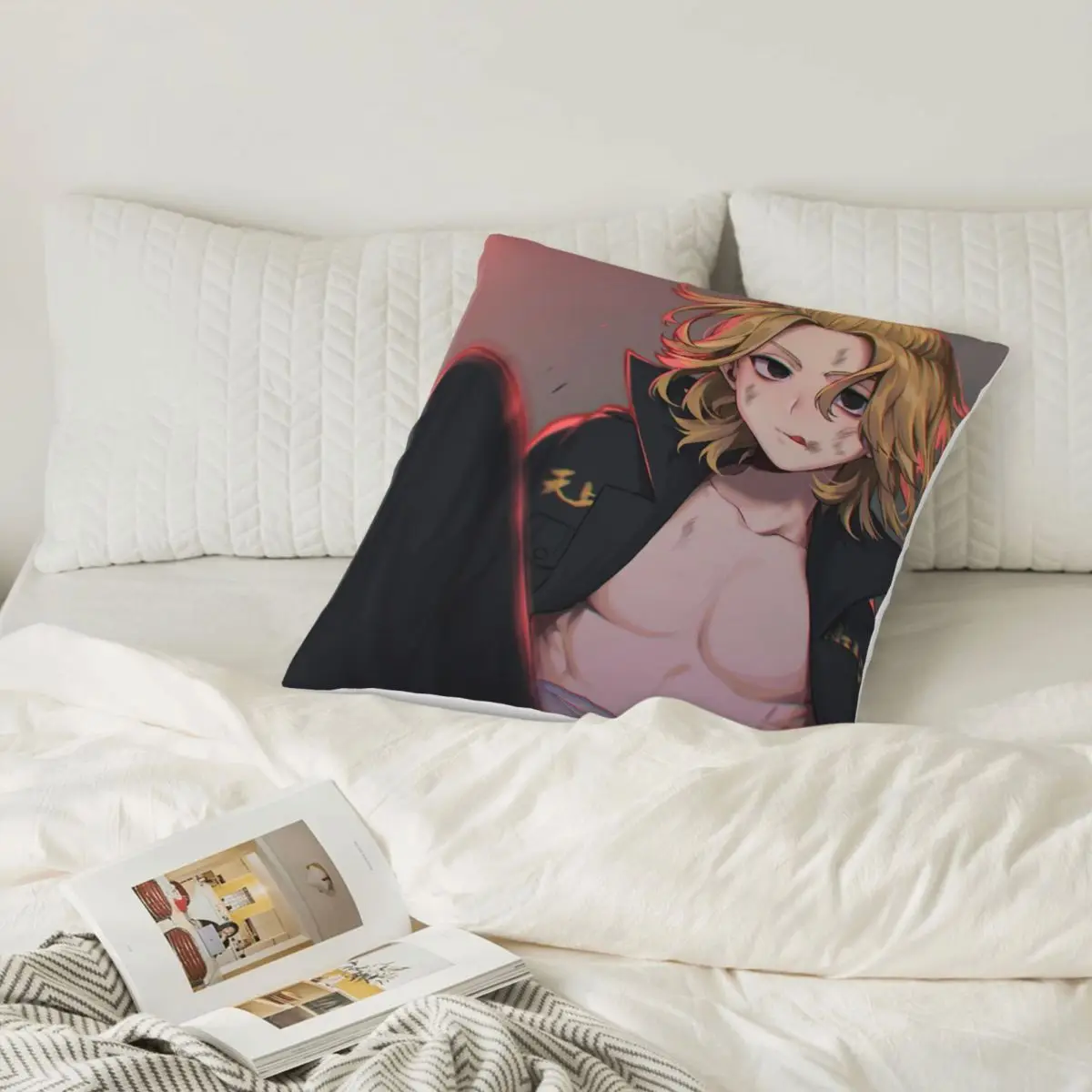 طوكيو المنتقمون الكرتون 02526 غطاء أريكة وسادة غطاء عناصر ديكور المنزل Dakimakura كيس وسادة غطاء وسادة