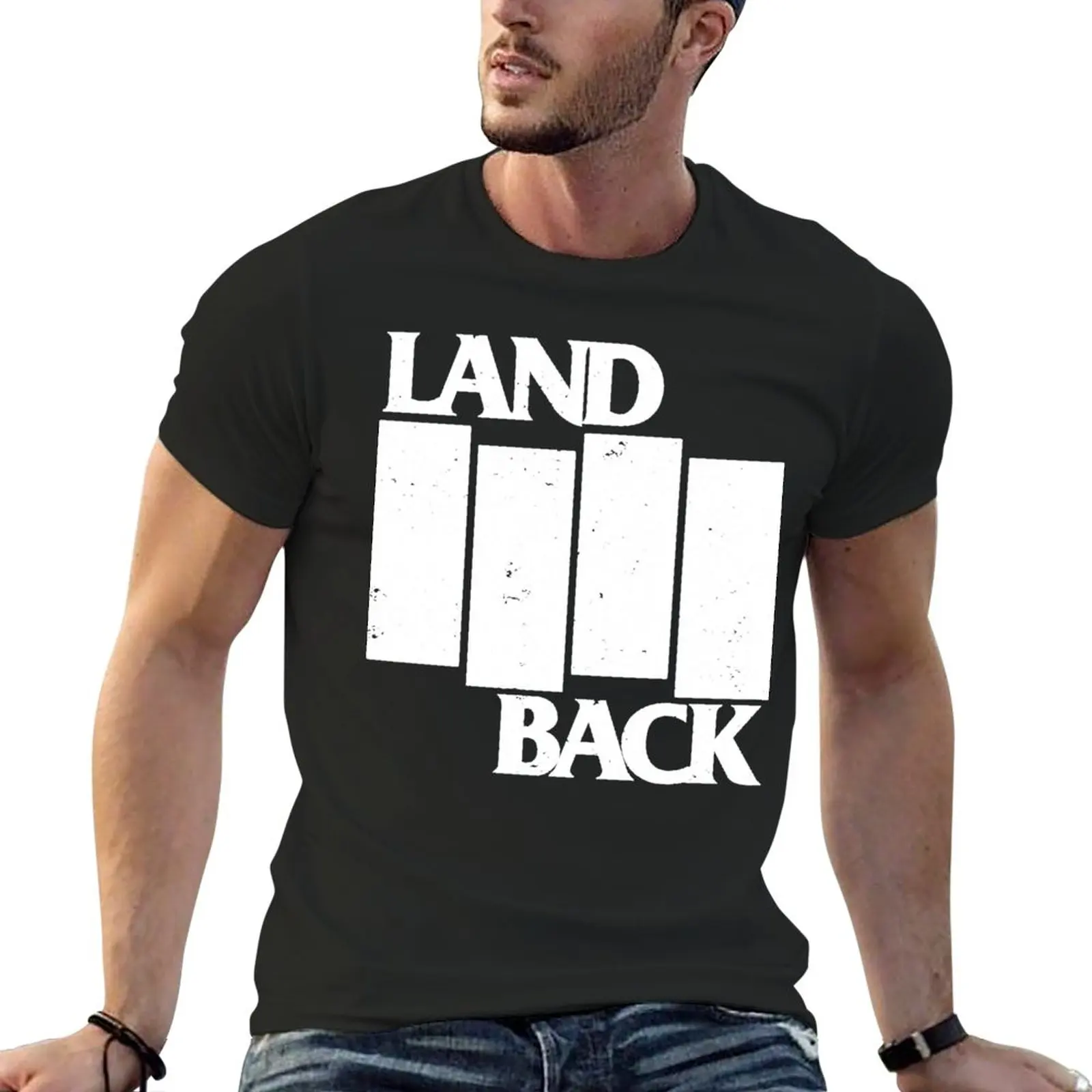 New Land back campaign symbol T-Shirt summer clothes boys t shirts vintage t shirt shirts graphic tees t shirts for men cotton