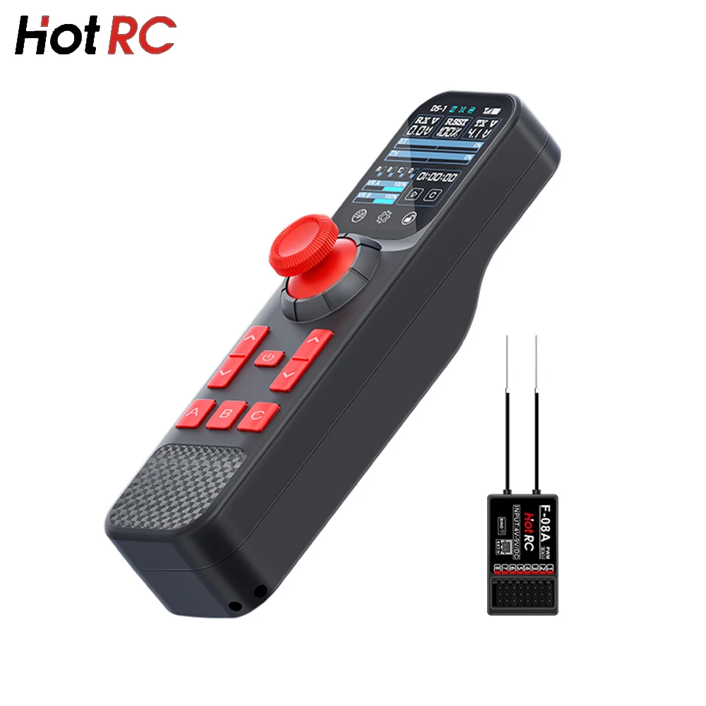 

Hotrc Hot RC DS800 DS-800 2.4Ghz 8CH FHSS Remote Controller F-08A F08A Receiver For RC Model Car/Trawler/Fishing Boat