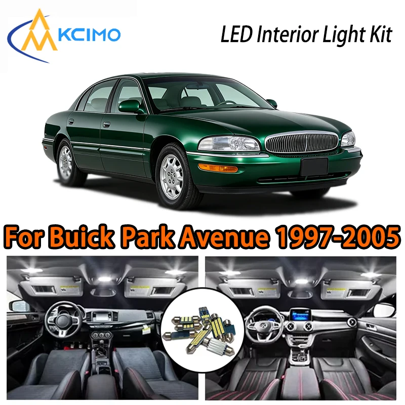 

For Buick Park Avenue 1997-2005 Premium White Blue LED Lights, White Ice Blue Super Bright Easy Install Interior Lights