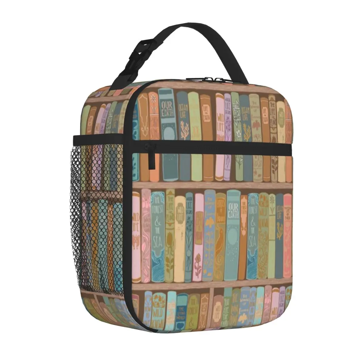 Bestselling Conservation Library (Poetic) Breathable Design Bento Bag Office Lunch Compact Lunch Bag