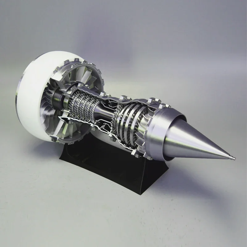 Motor Turbofan de aviación TR900, 25cm, avión ensamblado, modelo de motor de potencia, experimento científico, modelo de Boutique, juguete pequeño para regalo