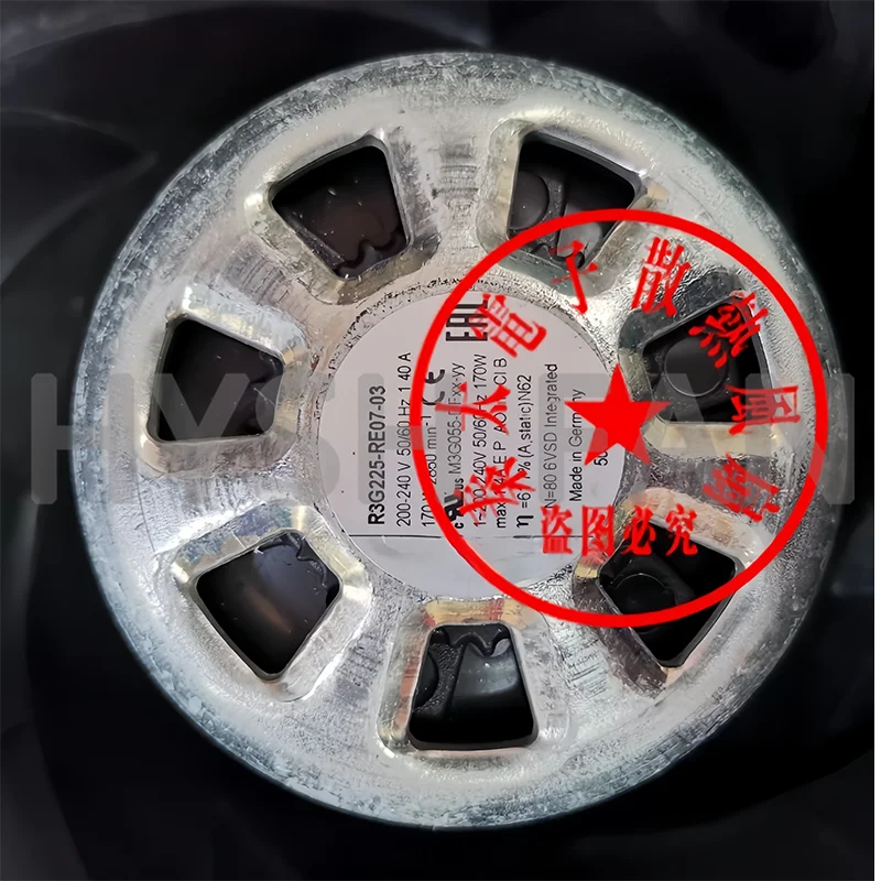 R3G225-RE07-03 مروحة تبريد جديدة لتنقية مروحة EC