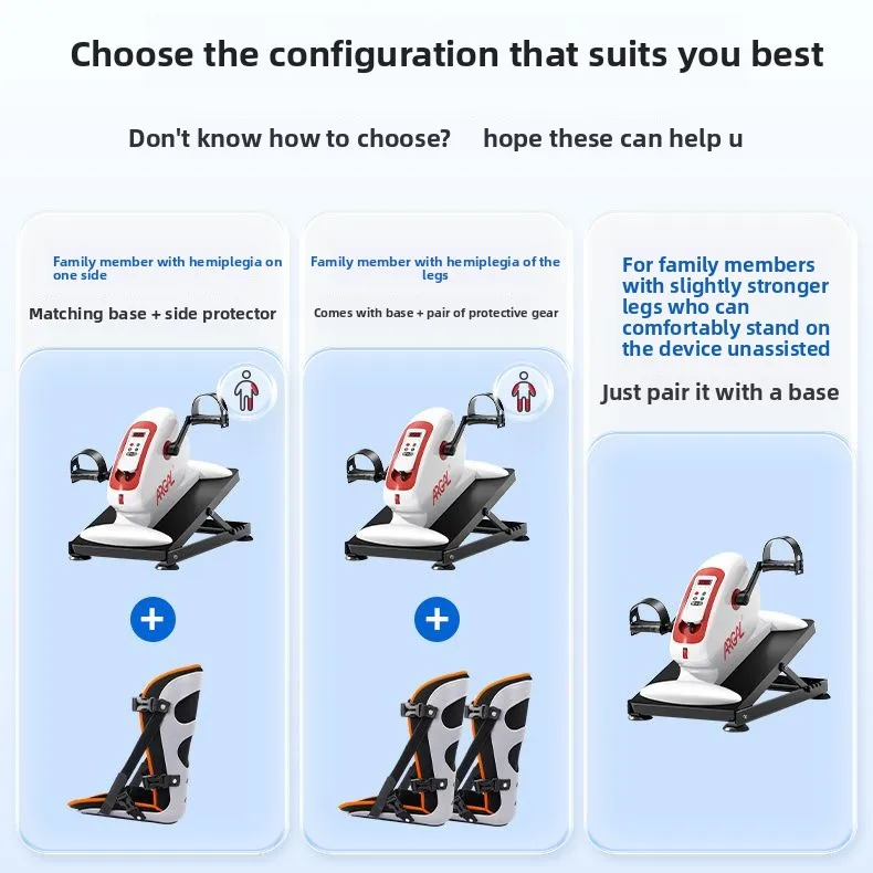Under Desk Elliptical Machine Electric Seated Leg Exerciser for Seniors Adjustable Speed Rehabilitation Exercise Bike for Elderl