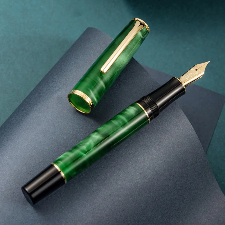 

For Hongdian N12 Fountain Pen High-end Acrylic Gift Pen Business Student Piston Ink Writing Pens School Office Supplies