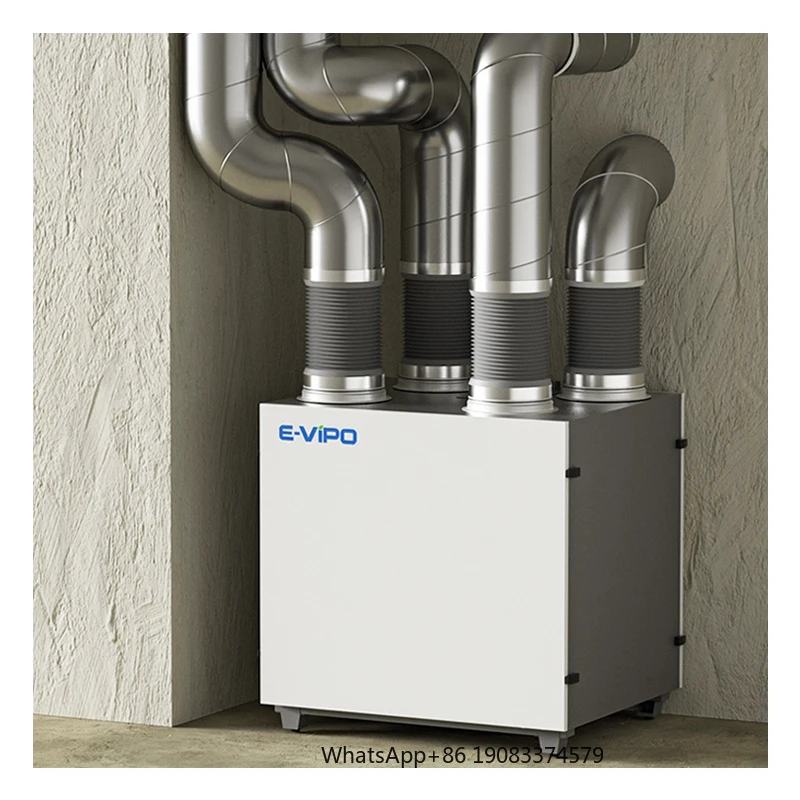 

E-VIPO Низкошумный рекуператор воздуха HRV: система приточно-вытяжной вентиляции с рекуперацией тепла, Wi-Fi, для дома, настенная, с рекуперацией энергии