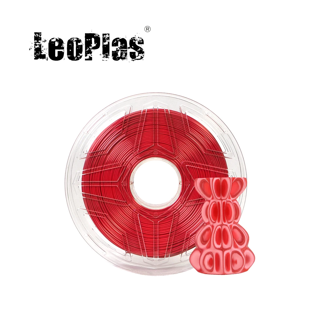 

LeoPlas Red Ultra Silk PLA Filament 1.75mm 1kg For FDM 3D Printer Pen Consumables Printing Supplies Plastic Material