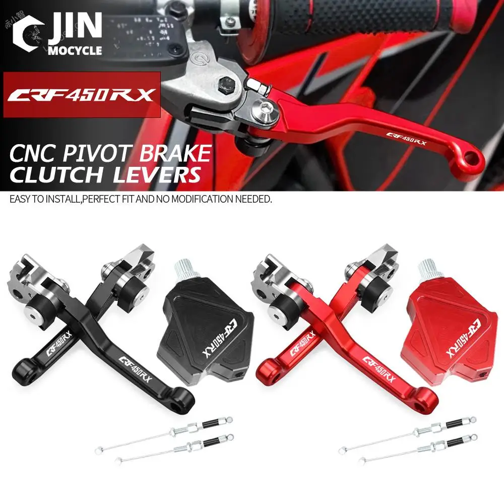 

For HONDA CRF450RX CRF 450 RX 2017 2018 Motorcross Accessories CNC Stunt Clutch Lever Easy Pull Cable System Brake Clutch Levers